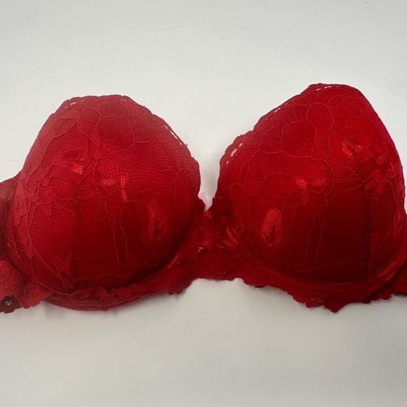 Strapless Red Padded Bra 36C - Picture 2 of 8